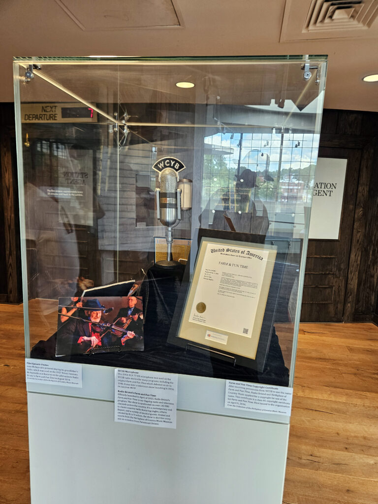 Microphone from the original station and the Trademark certification