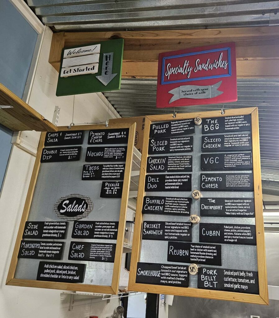 Sandwich Menu