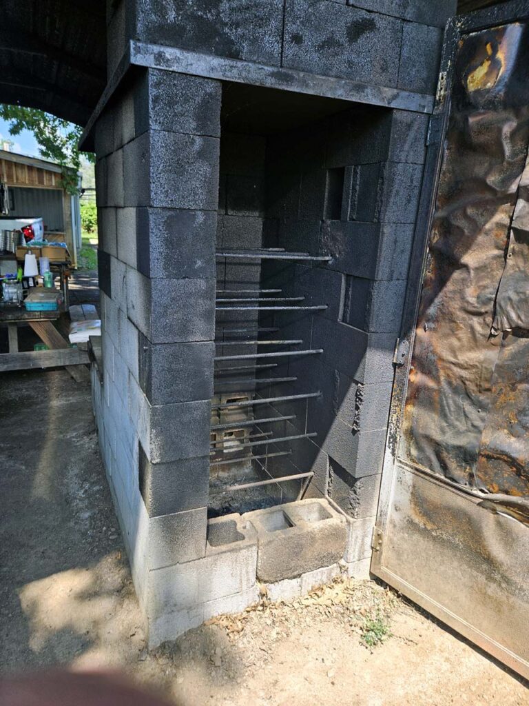 When things get busy, they fire up this second smoker