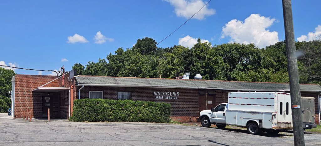 Malcolm's Meat Service just a few blocks away