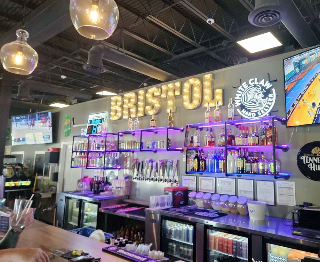 Dining room at Bristol Gardens & Grill