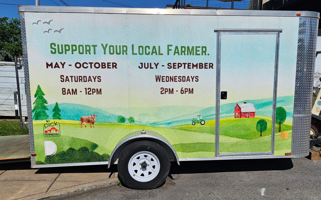 Trailer at State Street farmers Market in Bristol