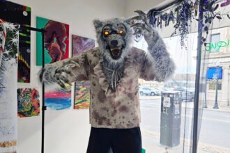 20251129_135032 - Appalachian Highlands Farmers Magazine Giant Wolf at the Bristol Boo-tique