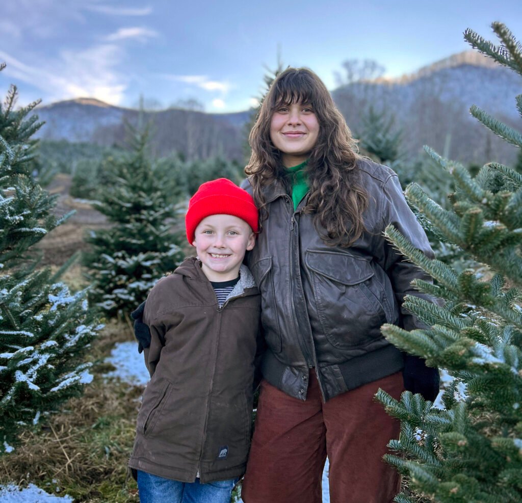 Gabriella Ammiano and Monte Krebs Seeking the Perfect Christmas Tree