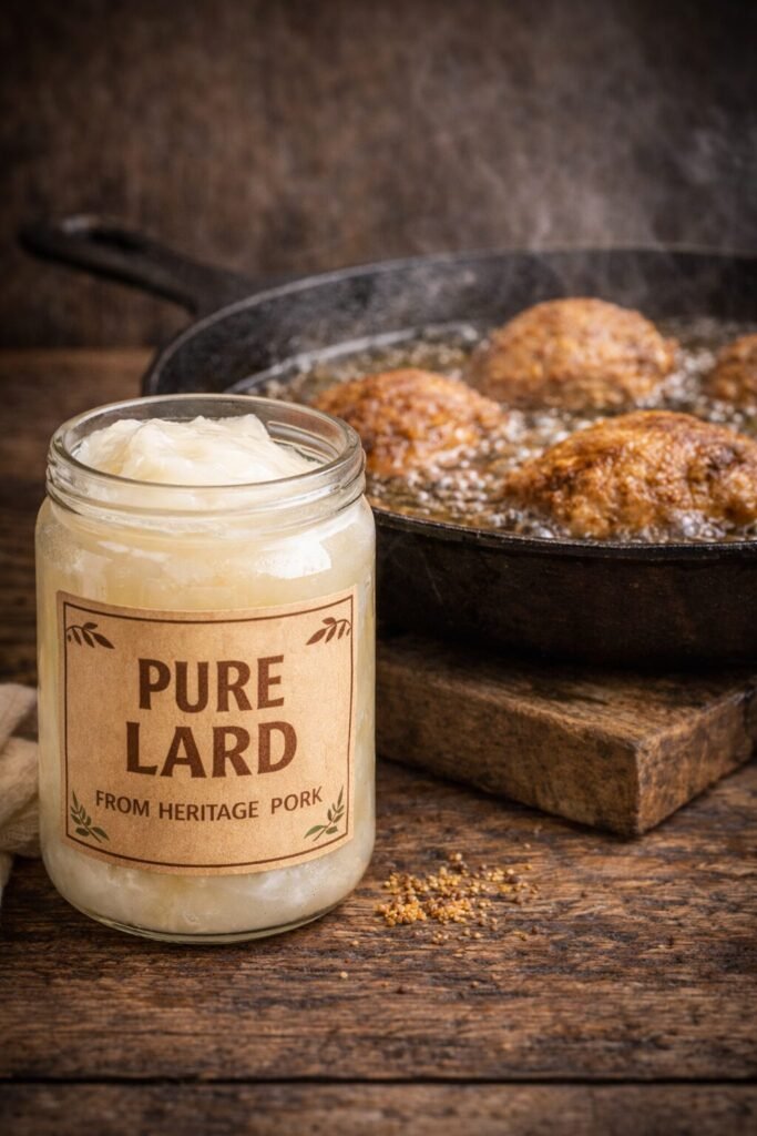 Illustration of a jar of Lard