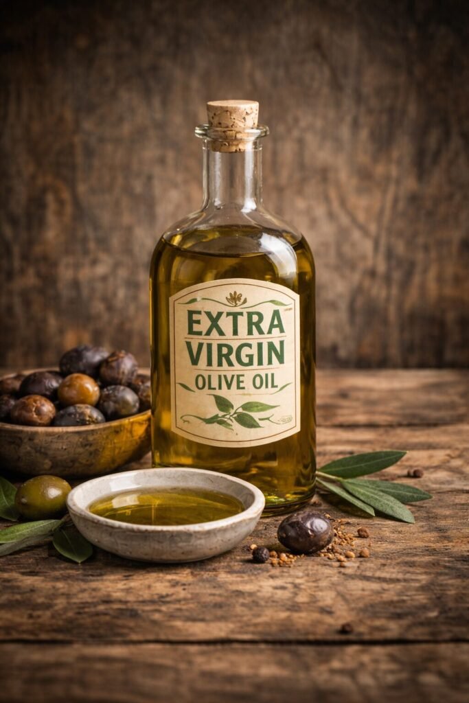 Illustration of a bottle of Olive Oil
