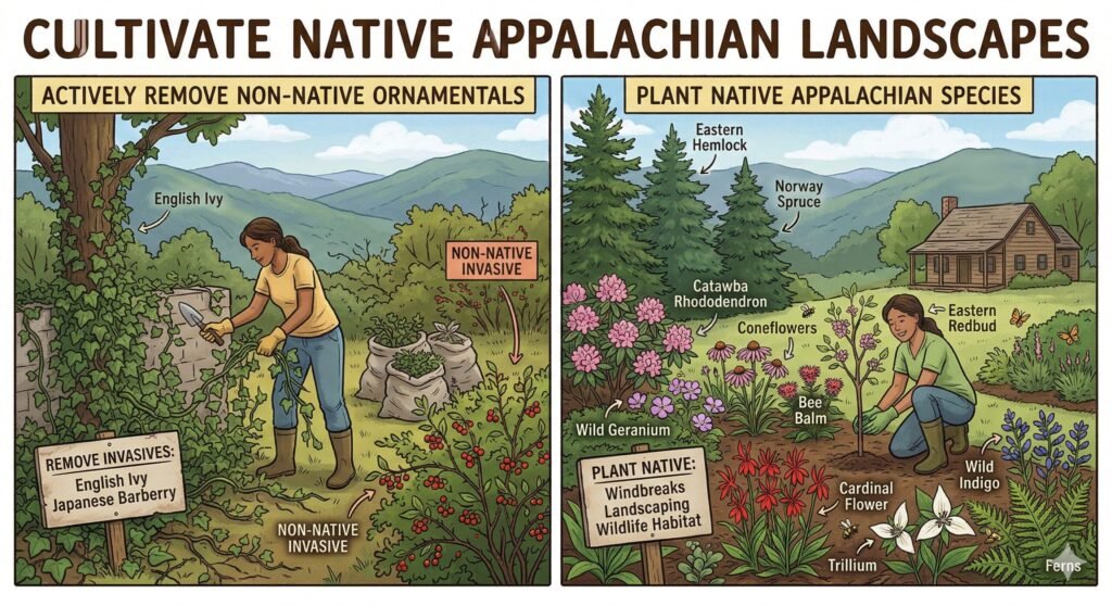 Native Landscape - Appalachian Highlands Farmers Magazine Native planting