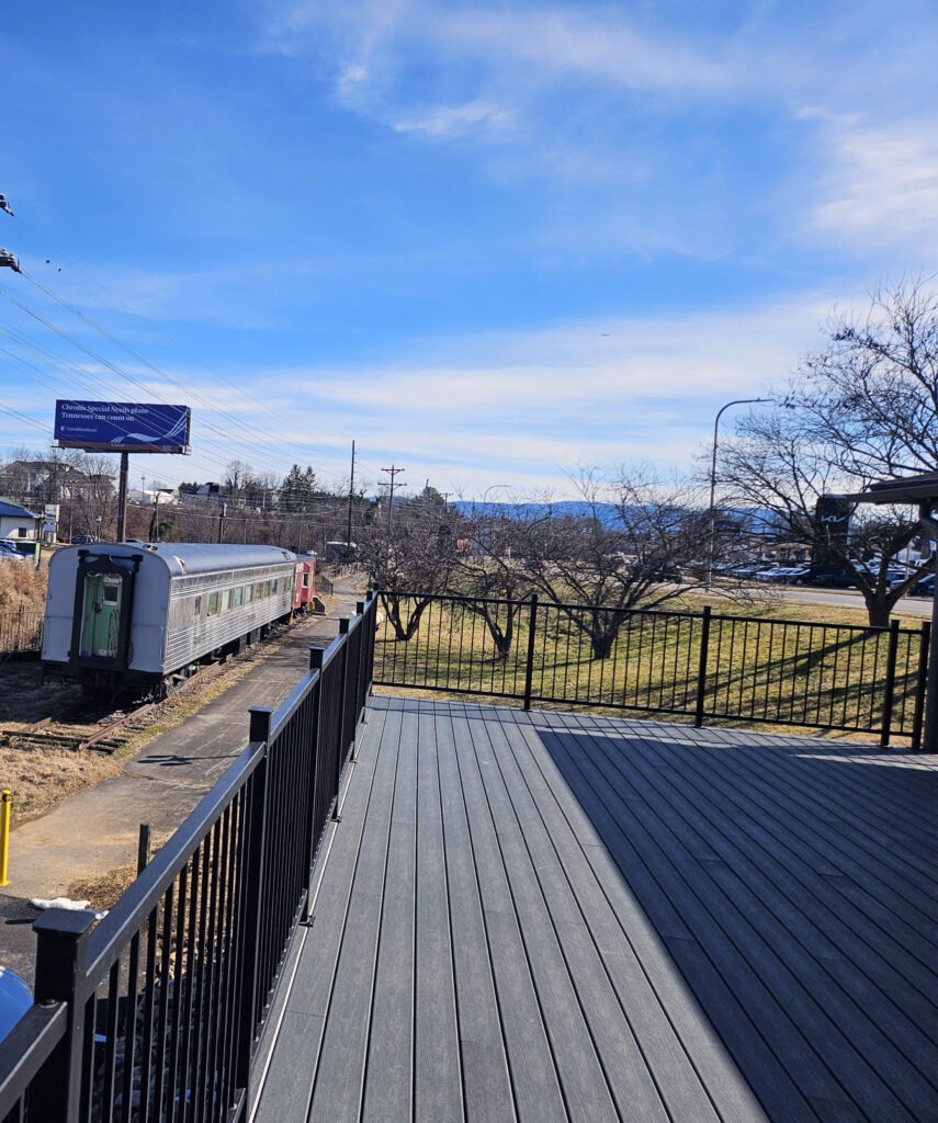 View of the train from the deck