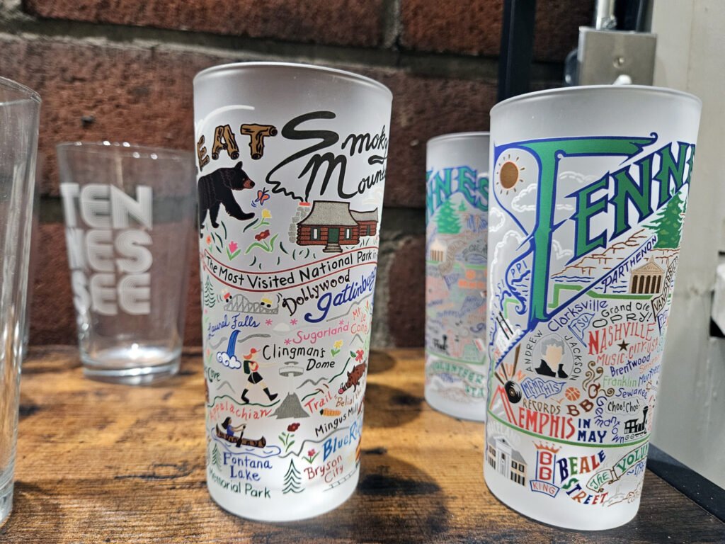 Etched and Painted glasses