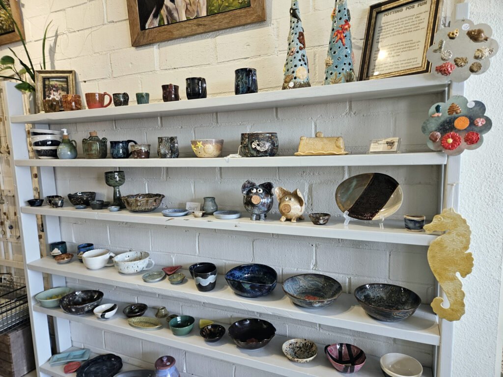 Paintings and ceramics