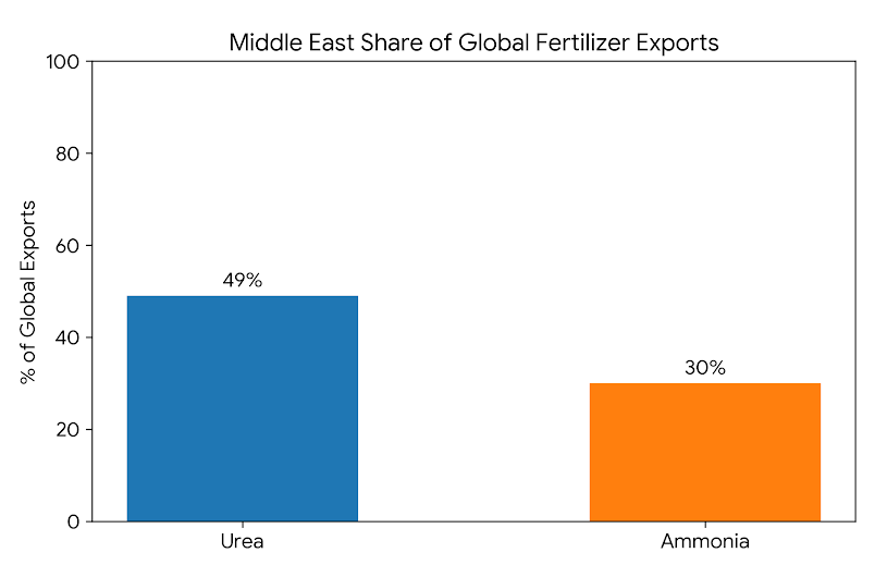 Middle East Share of Fertilizer