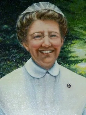 Bessie Weller Painting is in the Bessie Weller Elementary School Library