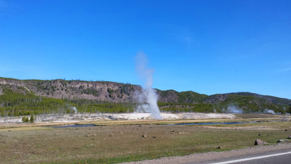 Geyser in Yellowstone National Park - Photo by Aaron Creighton