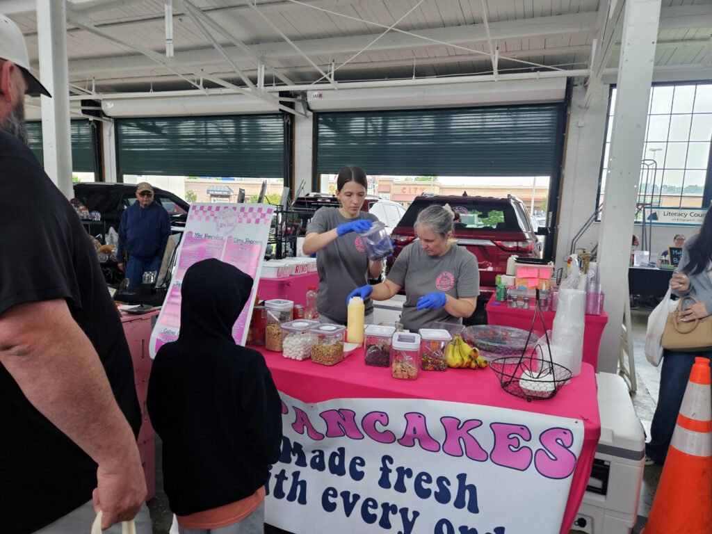 Sweet N Stacked Mini Pancakes booth