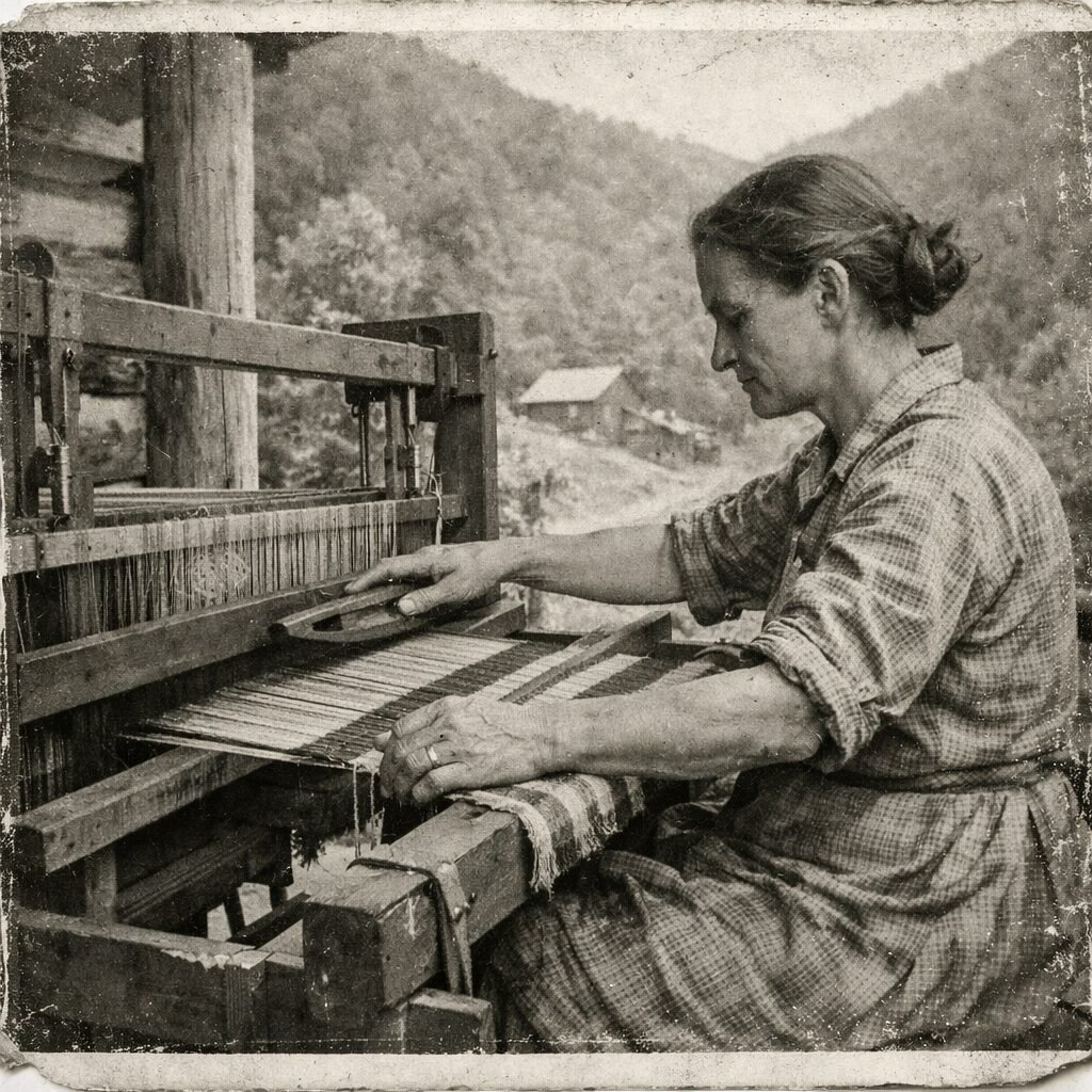 Helen Weaving - Appalachian Highlands Farmers Magazine Helen weaving and feeling the rhythms of the loom