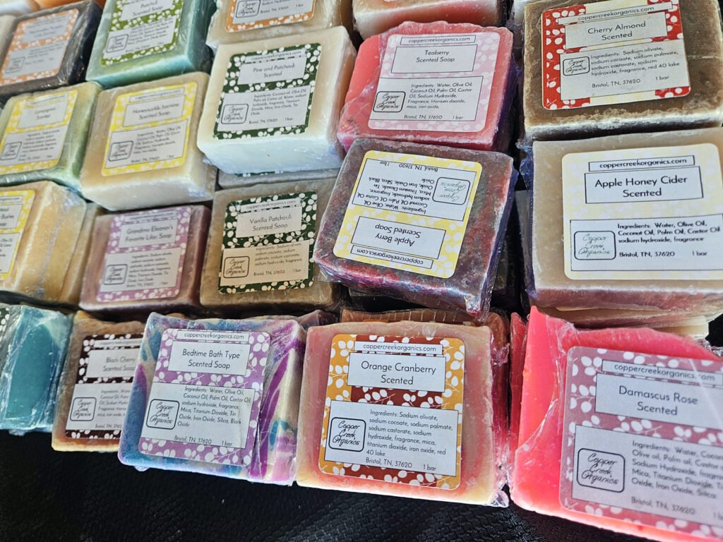 Hand made soaps from Copper Creek 