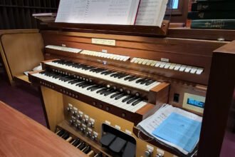 The restored Carl Barckhoff Organ from the 1890s - Photo by Daniel K Smith