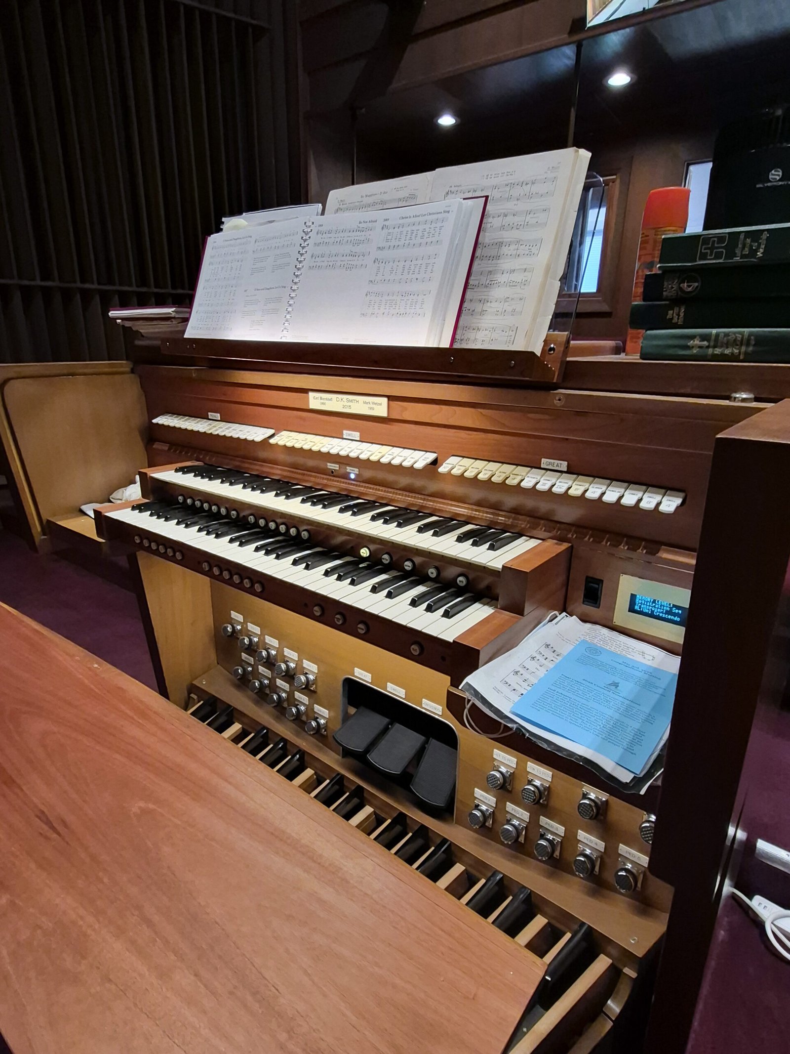 The restored Carl Barckhoff Organ from the 1890s - Photo by Daniel K Smith