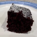 Wacky Cake on a plate
