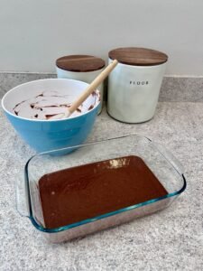 Pour into a pan