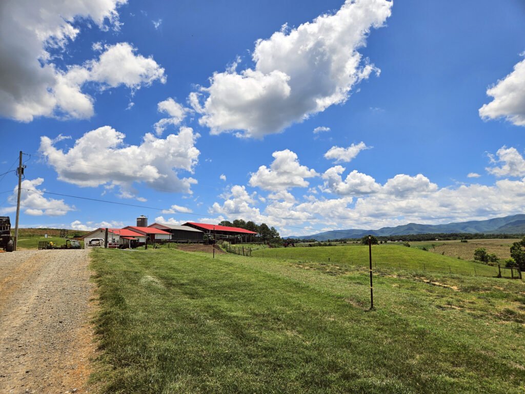 20260613_124947 - Appalachian Highlands Farmers Magazine A view at the entrance to Horse Creek farm and Little Lou's Creamery - phot by A. Creighton