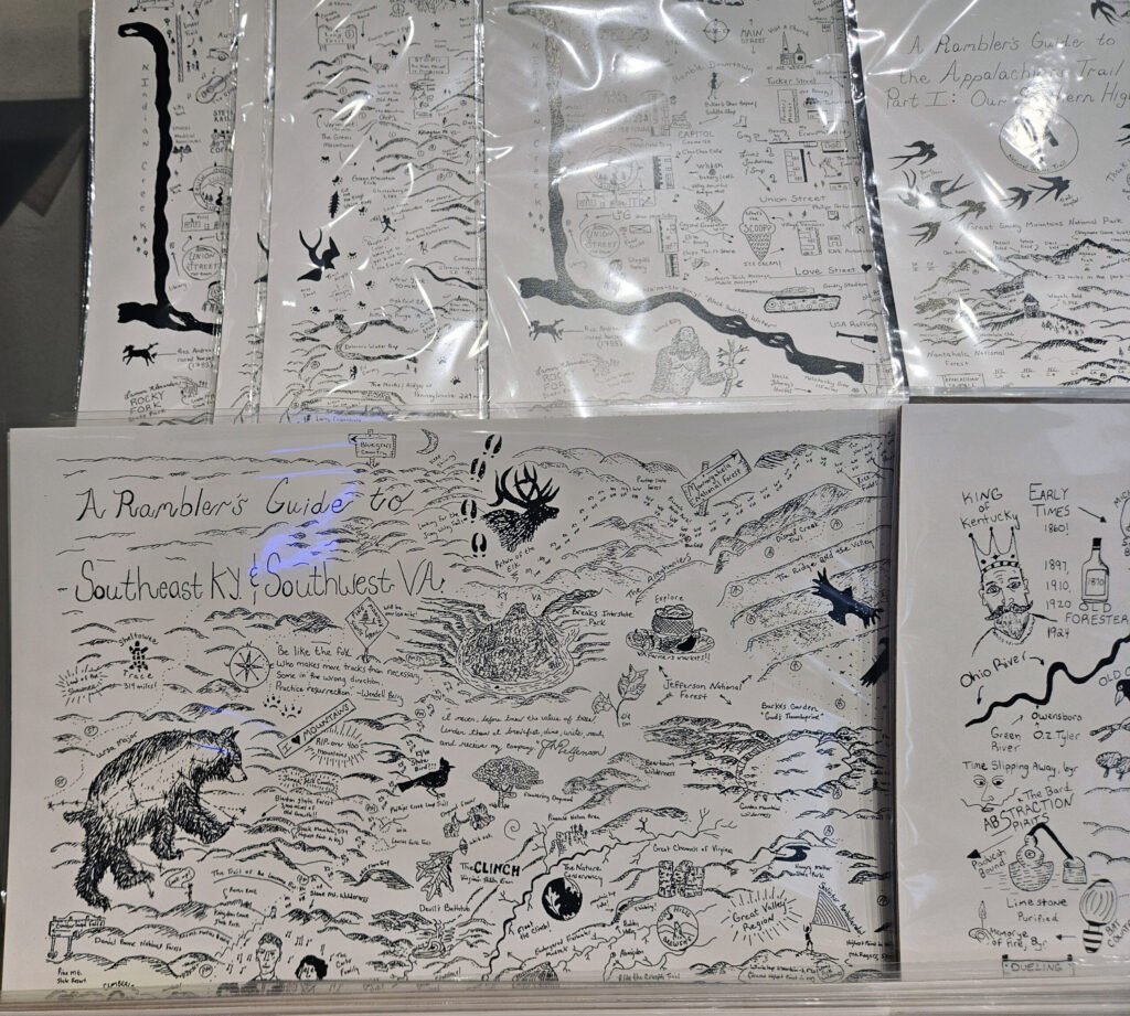 Intricate hand drawn maps - A Rambler's Guide - Rambler Maps by Scott Honeycutt