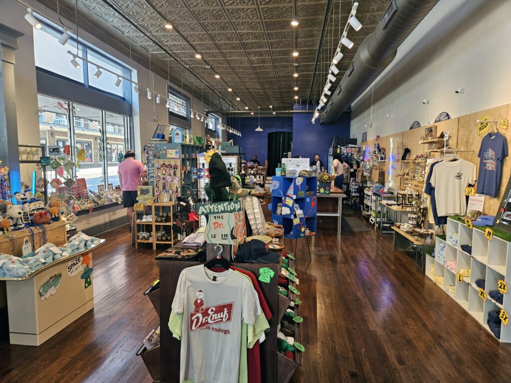 A view of the main store interior.