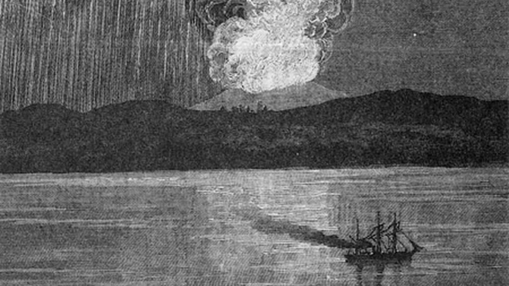 The dust from the 1815 eruption of Mount Tambora in the Dutch East Indies (now Indonesia) caused a worldwide lowering of temperatures during the summer of 1816, when the Almanac, legend has it, inadvertently but correctly predicted snow for July. Photo courtesy of Old Farmers Almanac