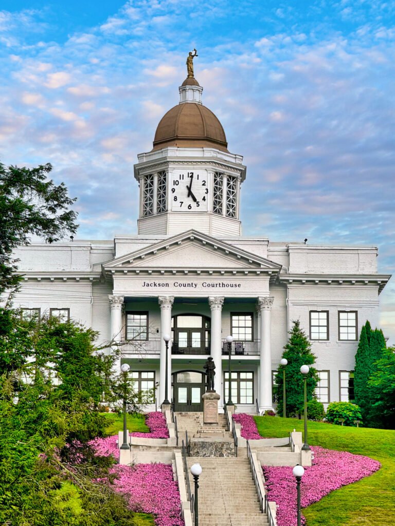 Historic Jackson County Courthouse in downtown Sylva, North Carolina - photo by Harrison Keely