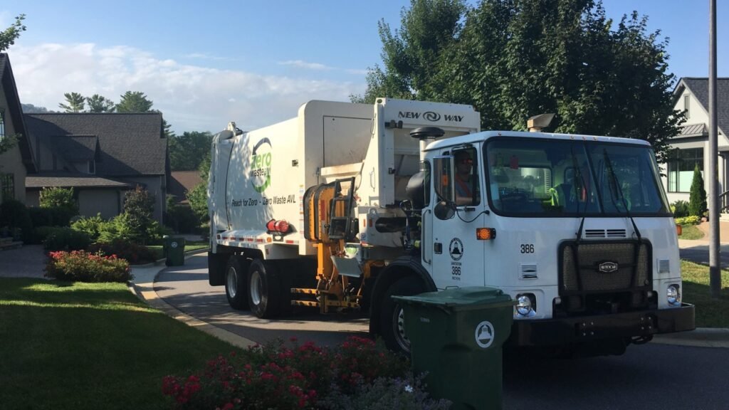 Trash Truck - photo courtesy of Asheville Sanitation District