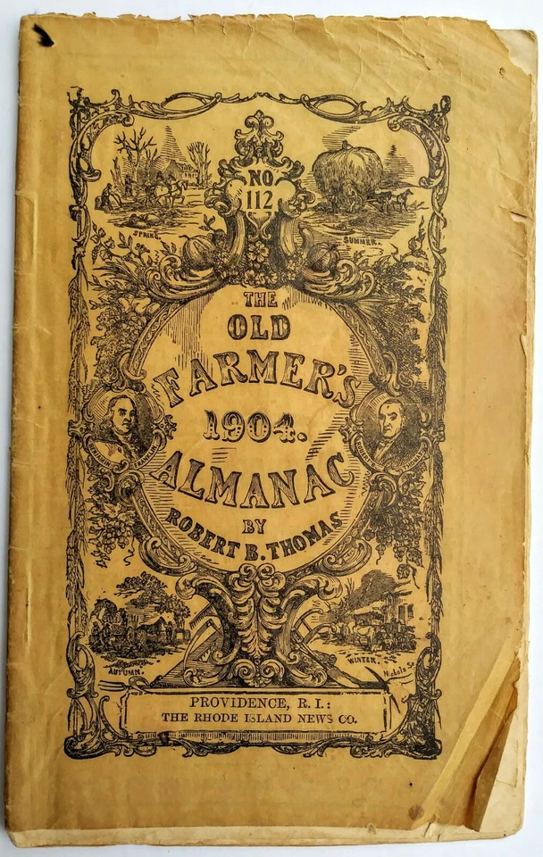 Almanac Cover has a hole in the upper left corner