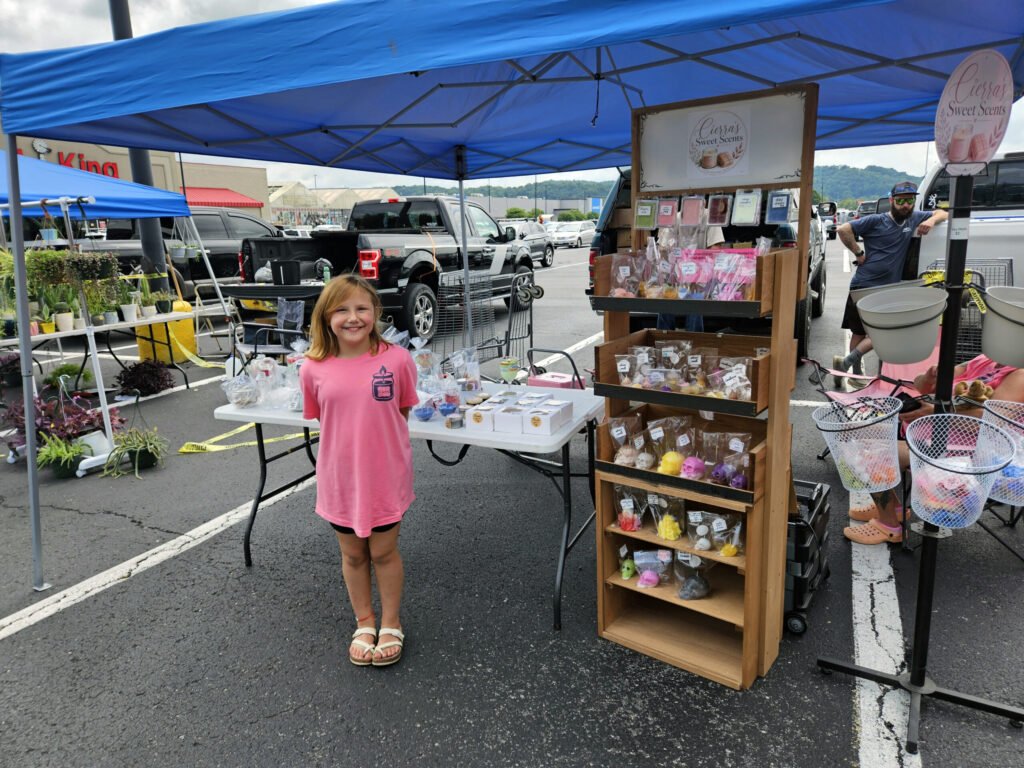 Cierra, the young proprietor of Cierra's Sweet Scents.
