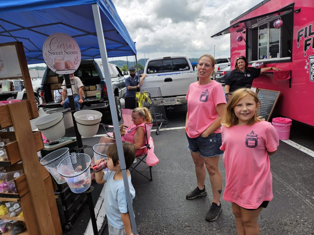 Cierra's two grandmothers who help with the business.