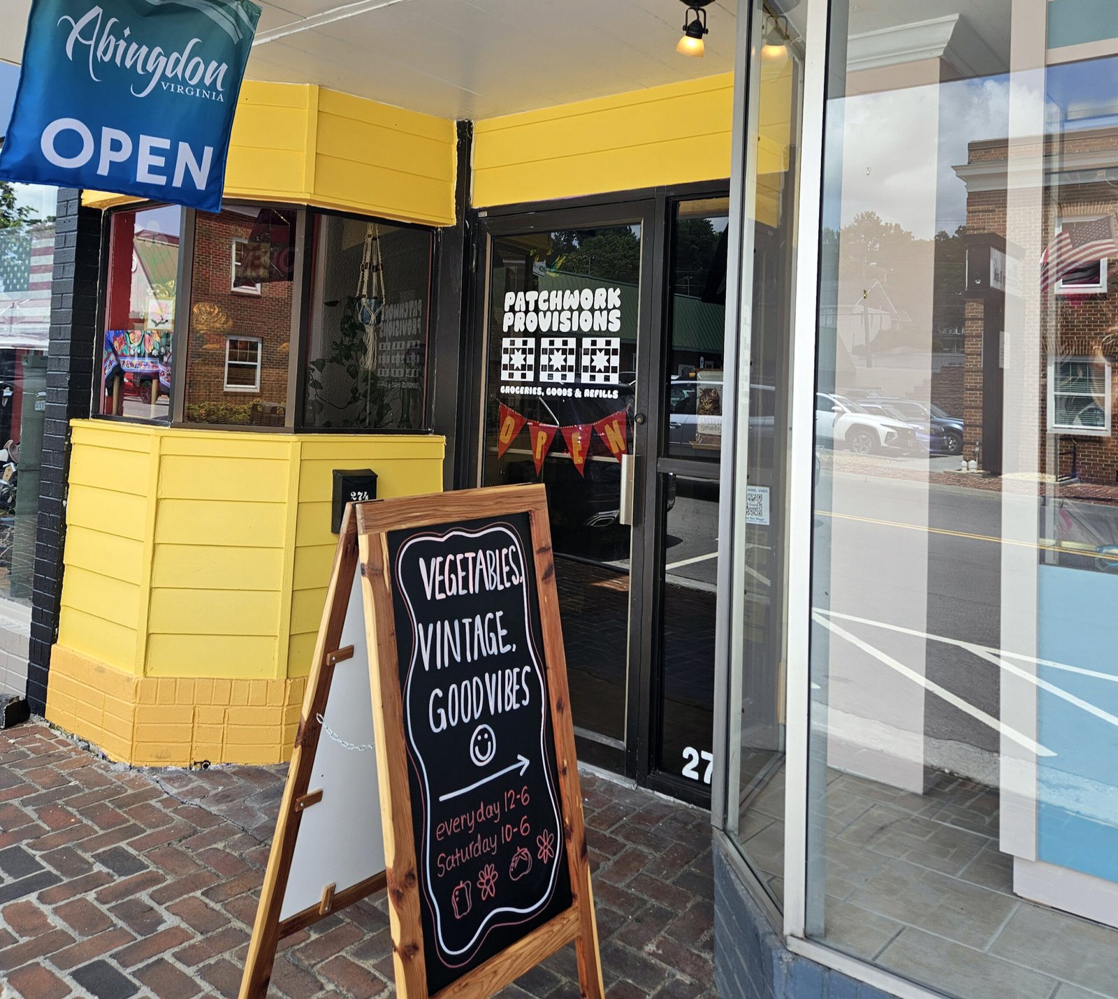 Entrance to the Patchwork Provisions Shop