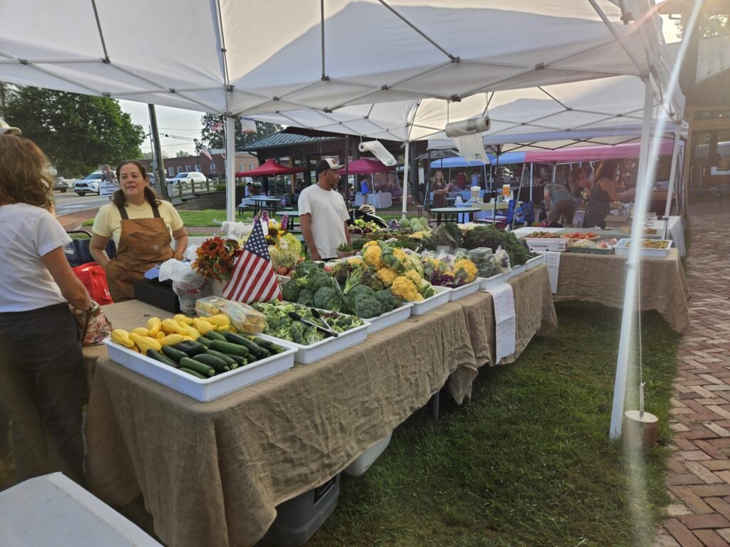 20260718_075427 - Appalachian Highlands Farmers Magazine A vendor at a farmers market. Vendors at Abingdon accept SUN Bucks