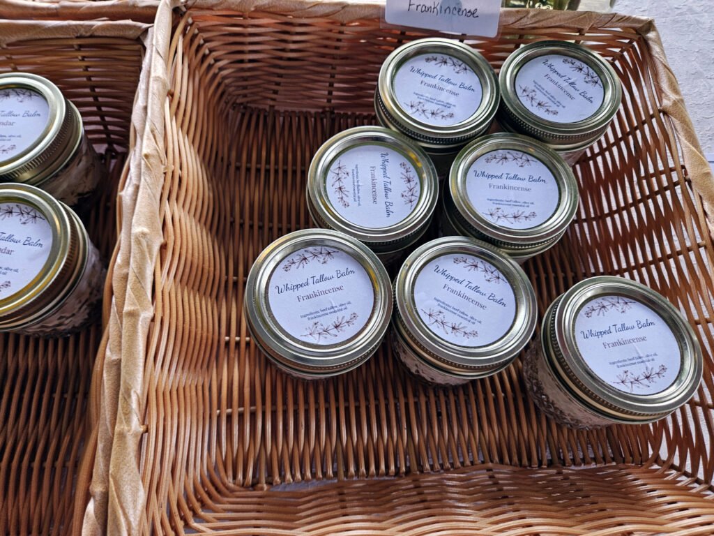 Whipped Tallow Balm at the Marion Farmers Market