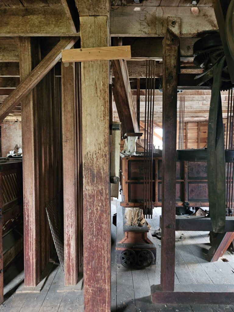 Second floor view of the elevators