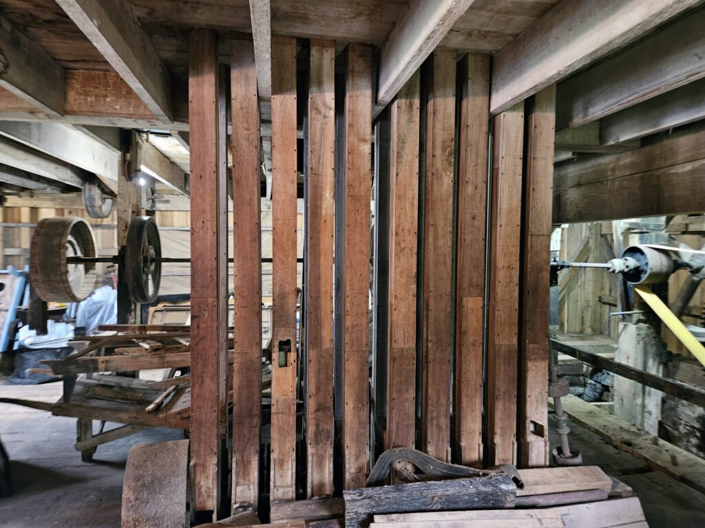 Basement view of the elevators