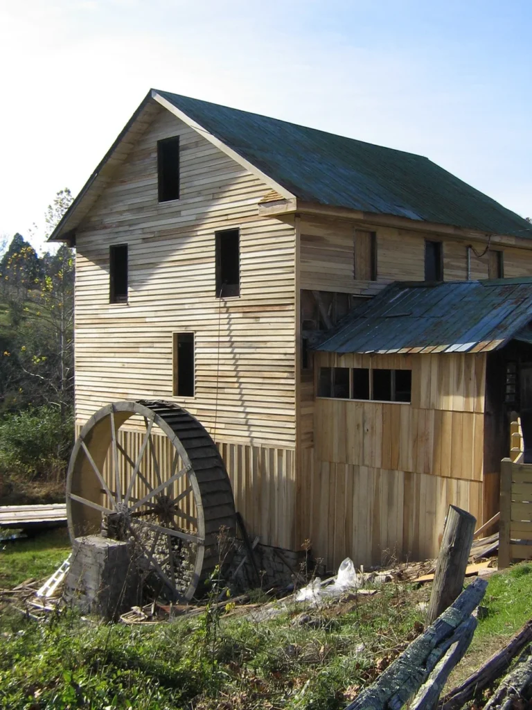 White's mill with new siding - Photo courtesy White's Mill Foundation