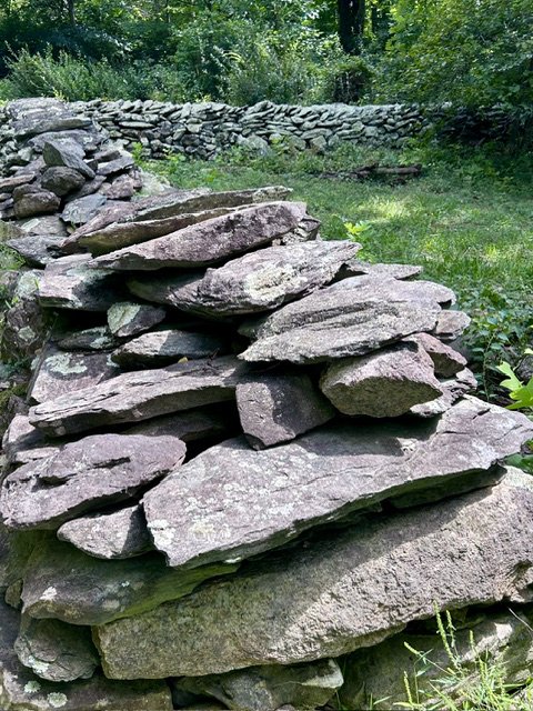A historic Hog Wall at the Mountain Farm Trail - Photo by Kathryn Jacobson