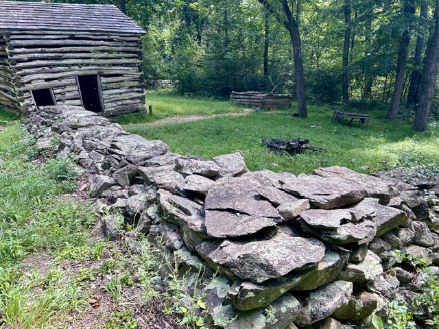 A cooling cabin and Hog Wall - Photo by Kathryn Jacobson