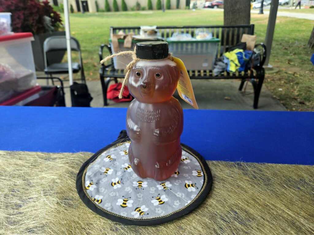 20260917_121739 - Appalachian Highlands Farmers Magazine Honey from Marla's Bee Happy Apiary at ETSU Farmers Market