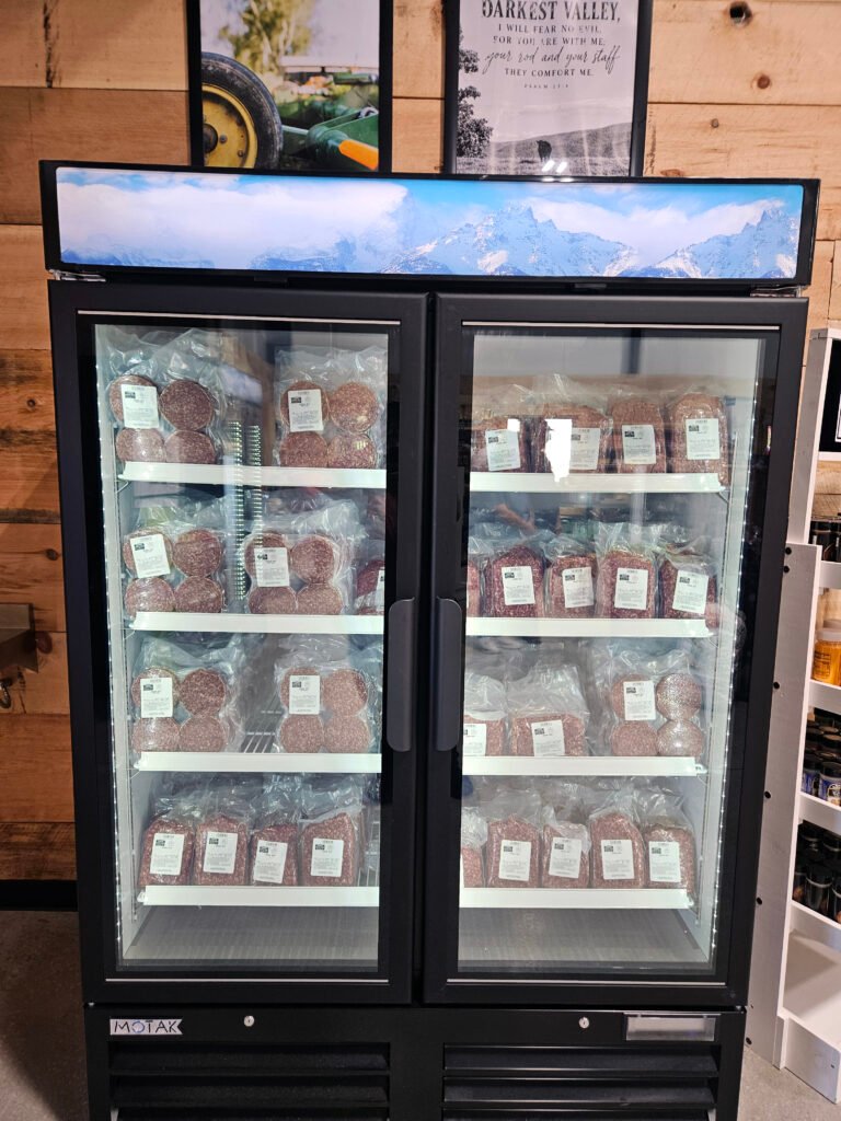 20260926_123933 - Appalachian Highlands Farmers Magazine A meat case full of Lewis' Ground Beef