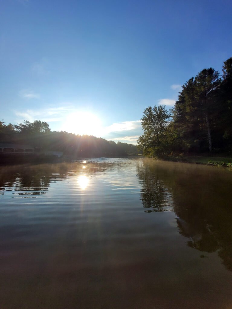 Sunrise on the lake at STAR Trail - Photo by Stefanie Manuele
