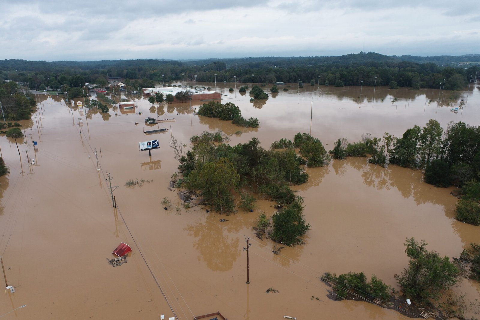 Farm Disaster Preparedness Workshop - US Highway 70 in Burke County flooded by Helene - Photo by NCDOT Communications, CC BY 2.0
