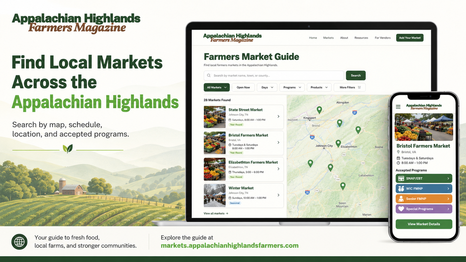 Appalachian Highlands Farmers Market Guide Featured Image